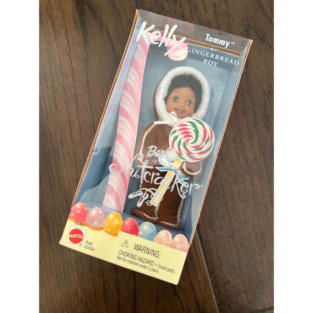 Mattel Kelly Tommy as Gingerbread Boy Barbie in The Nutcracker Doll 2001 53451
